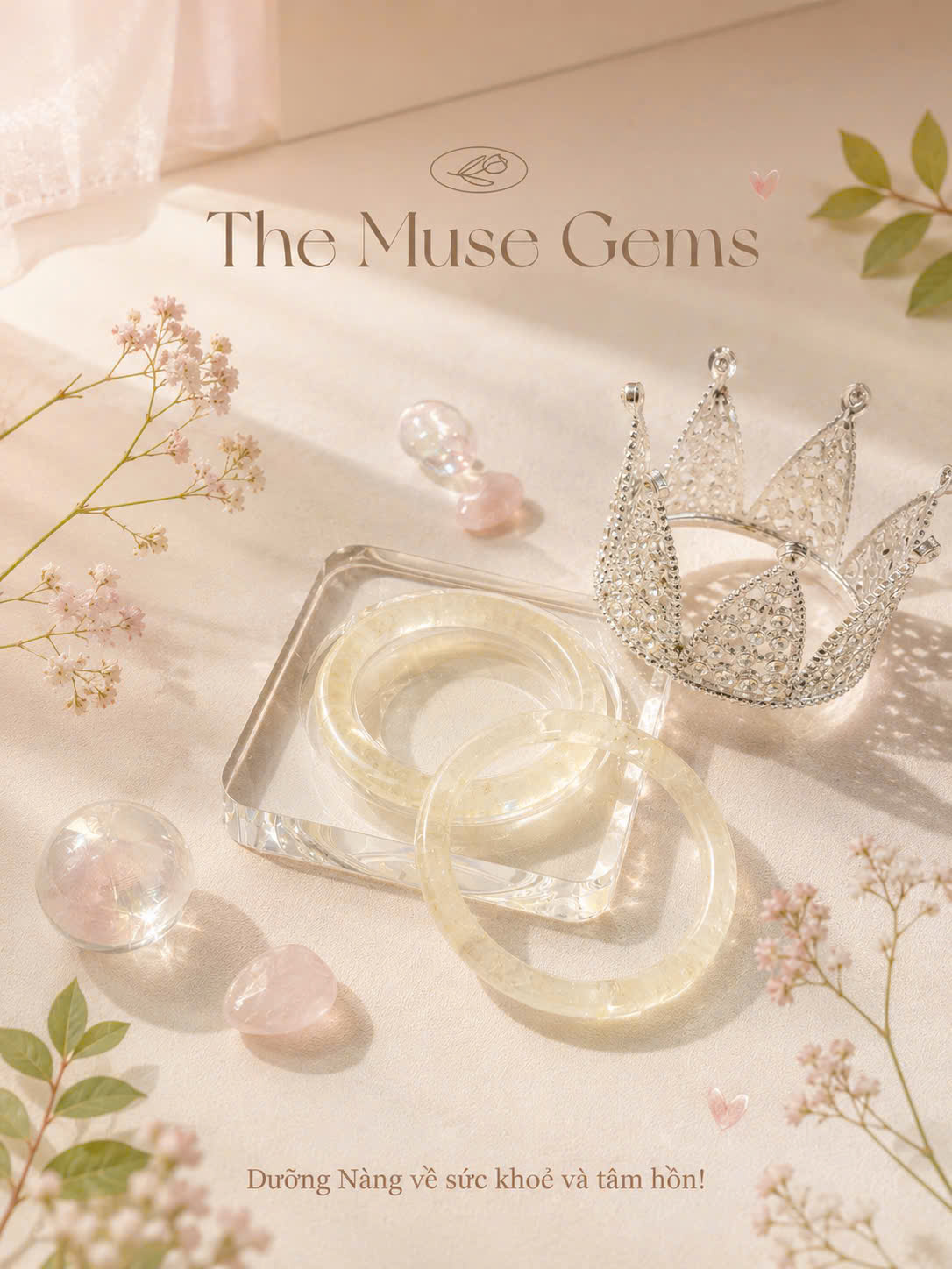 Vòng Thạch anh Vàng tự nhiên nhà Muse
